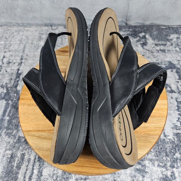 Orthofeet El Dorado Sandals Adjustable Hook Loop Flip Flop Men\'s Size 13 Wide main image 6